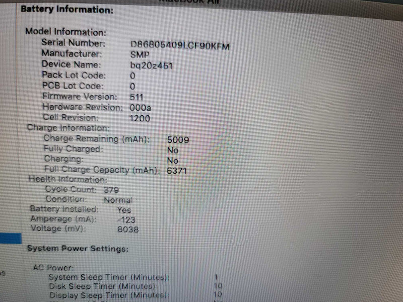 MacBook Air 2015 13\\" i5-5250U 8GB DDR3, 250GB SSD