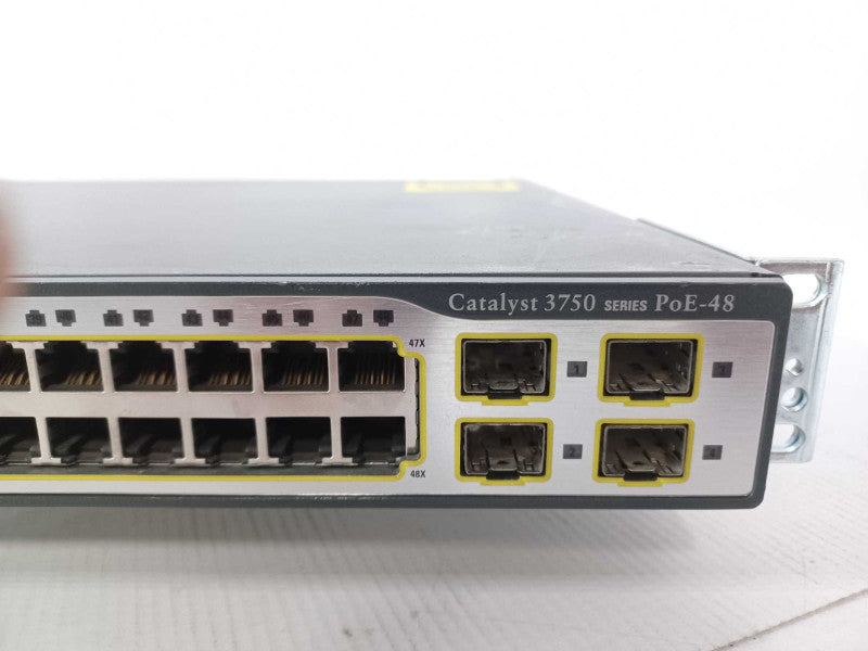 Cisco WS-C3750-48PS-S 48-Port PoE 4x SFP Managed Network Switch Q_