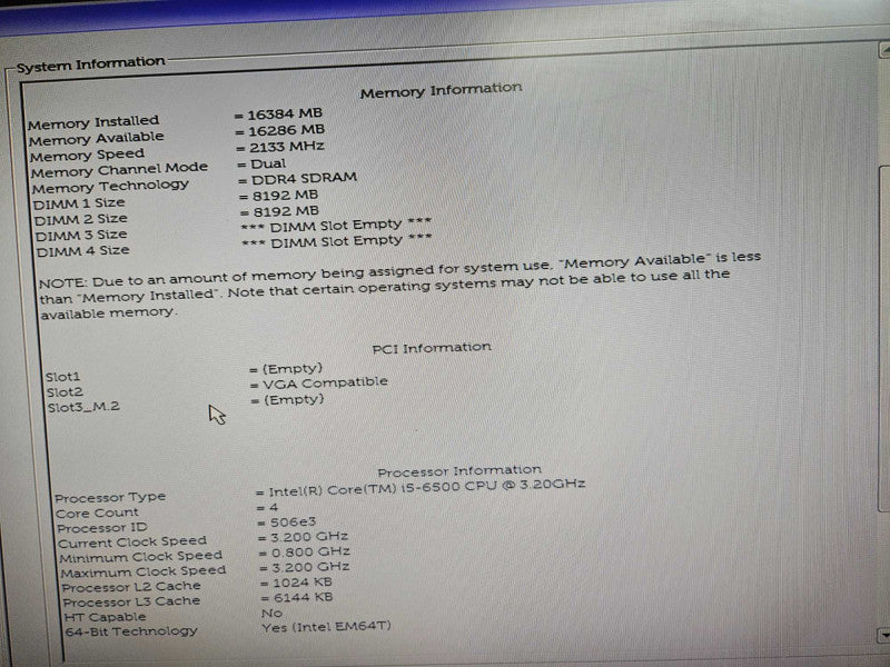 Dell OptiPlex 5050 SFF i5-6500 @ 3.20GHz 16GB DDR4 RAM NVS 295 GPU