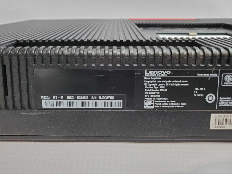 Lenovo AIO M820z Core i5-9400 @ 2.9GHz 8GB DDR4 No HDD [Read] (