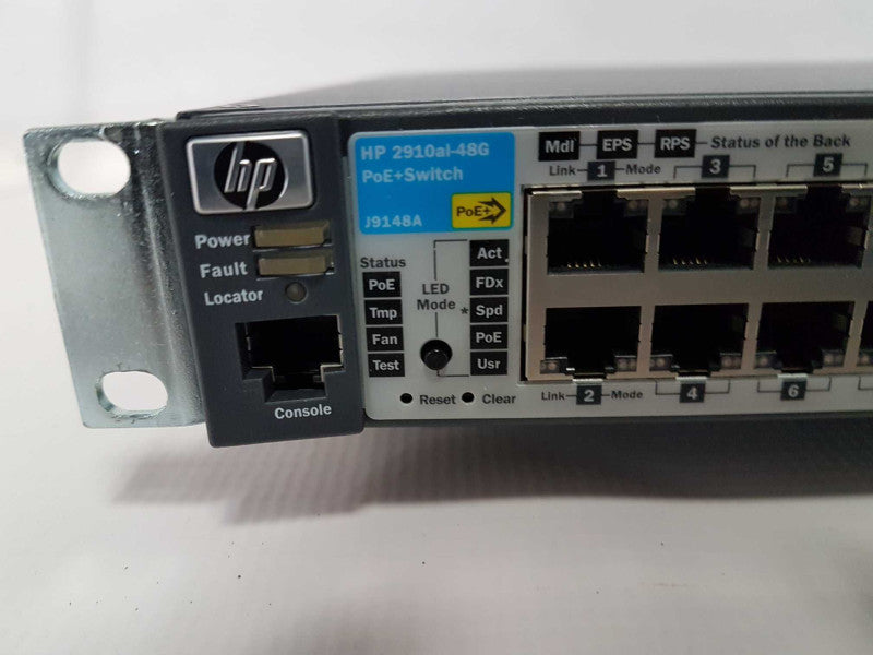 HP ProCurve 2910al-48G-PoE+ J9148A 48 Port Gigabit Ethernet Switch 4x SFP  #