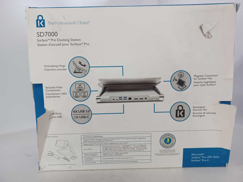 Kensington SD7000 Surface Pro Docking Station _