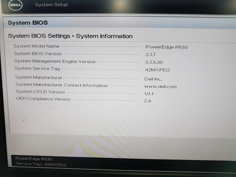 dell poweredge R630 2x xeon E5-2640 V3 @ 2.60ghz / 192gb  ram / H730 Mini #