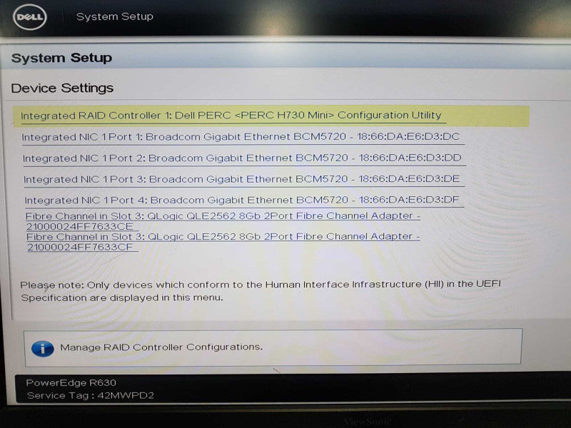 dell poweredge R630 2x xeon E5-2640 V3 @ 2.60ghz / 192gb ram / H730 Mini #