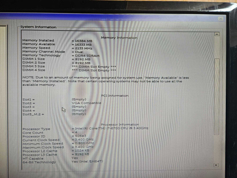 Dell OptiPlex 7040 SFF i7-6700 @ 3.40GHz 16GB DDR4 RAM AMD GPU