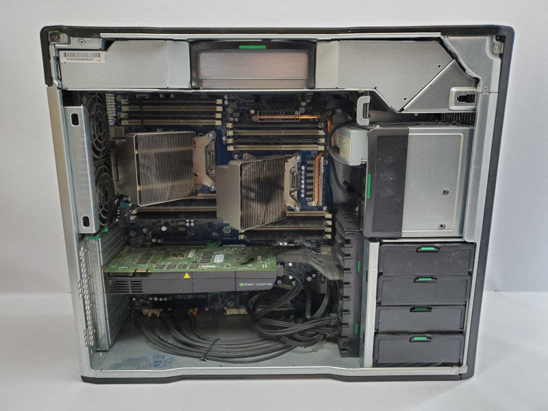 HP z820 2x Xeon E5-2680 @ 2.7GHz 64GB DDR3 4x 3.5\\" No HDD Quadro 5000 (