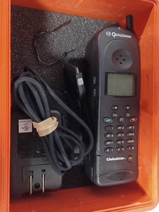 Globalstar GSP-1600 Qualcomm Satellite Phone w/ Pelican Case, Read Q_