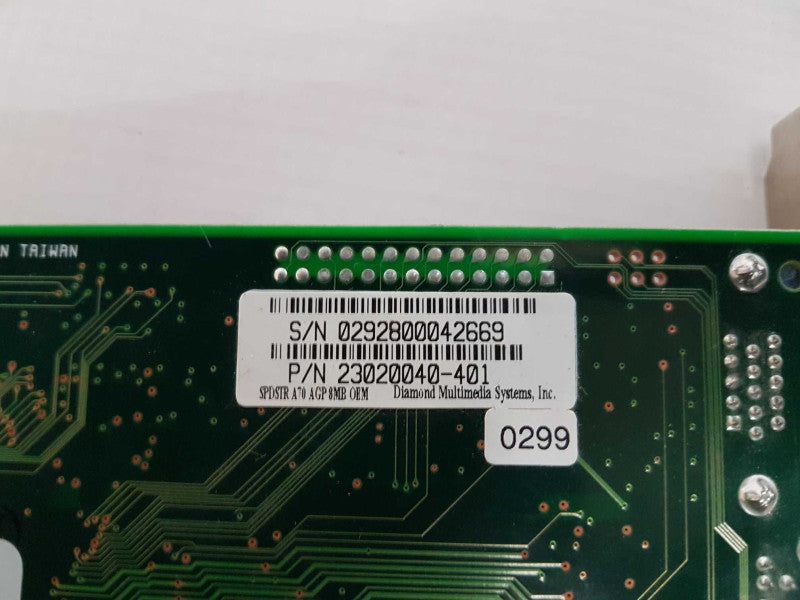 23020040-401 DIAMOND MULTIMEDIA SYSTEMS AGP VIDEO CARD 70 #