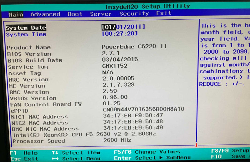 DELL PowerEdge C6220 II 8x Intel Xeon E5-2630 v2 @2.6GHz 512GB RAM -