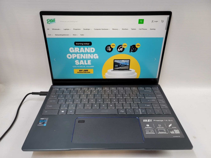 MSI Prestige 14\\" Evo i7-1185G, 16GB DDR4, 256GB SSD **NO BATTERY