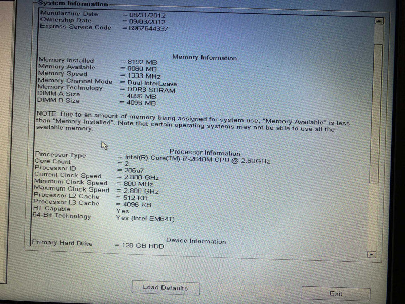 DELL Latitude E6420 XFR Fully Rugged Laptop i7 2nd Gen. 8GB RAM 128GB SSD