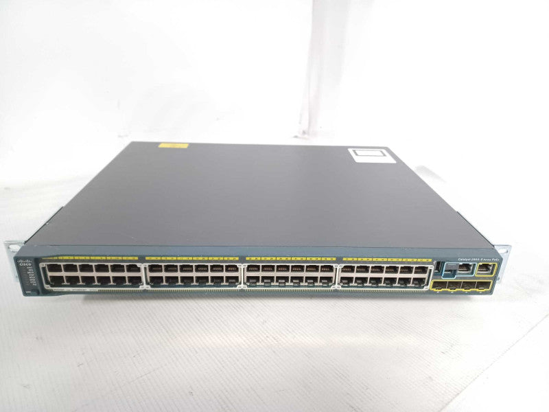 Cisco WS-C2960S-48LPS-L 48-Port Gigabit POE Managed Switch w/ C2960S-Stack Q_