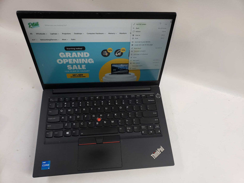 Lenovo ThinkPad E14  Gen 2 intel i5-1135G7 @ 2.40GHz / 16GB Ram / 256GB M.2