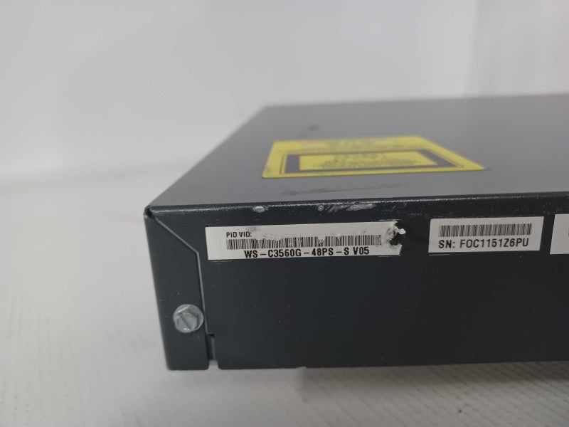 Cisco WS-C3560G-48PS-S 48 Port PoE 3560G Gigabit Switch _