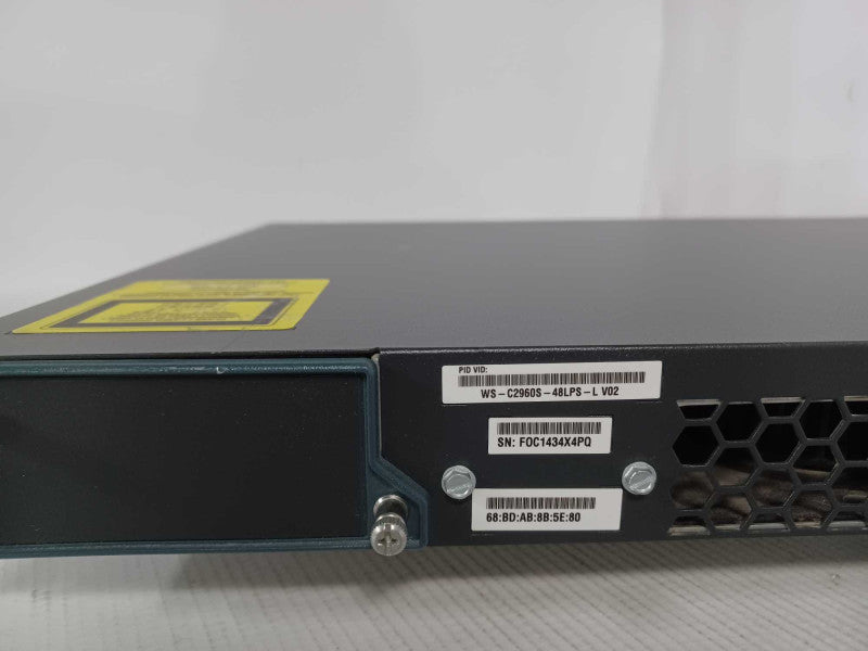 Cisco WS-C2960S-48LPS-L 48-Port Gigabit POE Managed Switch _