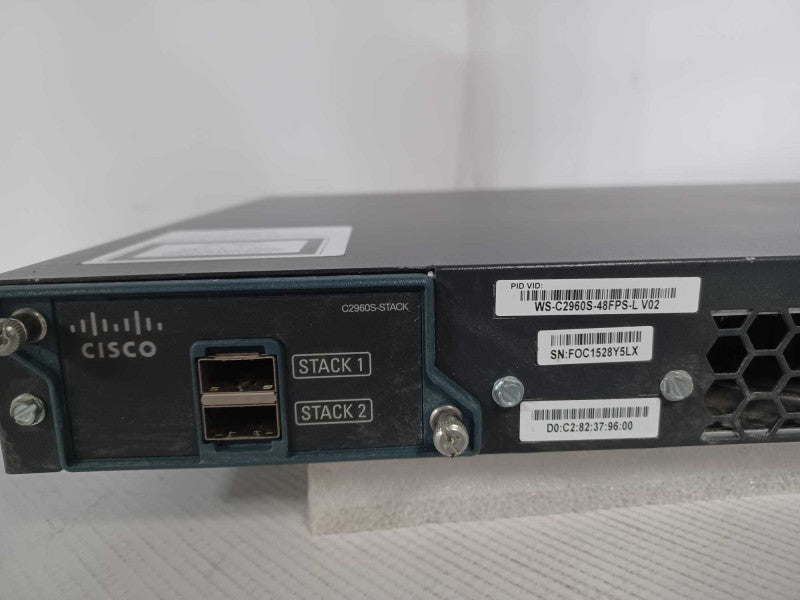 Cisco 2960-S WS-C2960S-48FPS-L V02 48-Port PoE Gigabit switch Q_