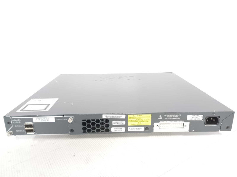 Cisco WS-C2960X-48LPS-L 48 Port GigE PoE Switch 370W AC 4x SFP, Read _