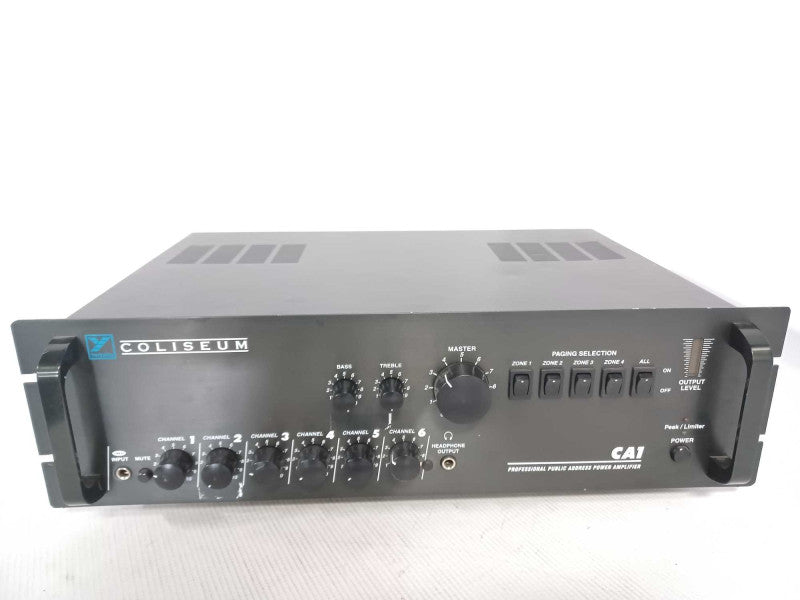 Coliseum CA1 Profesional Public Address Power Amplifier, Read _