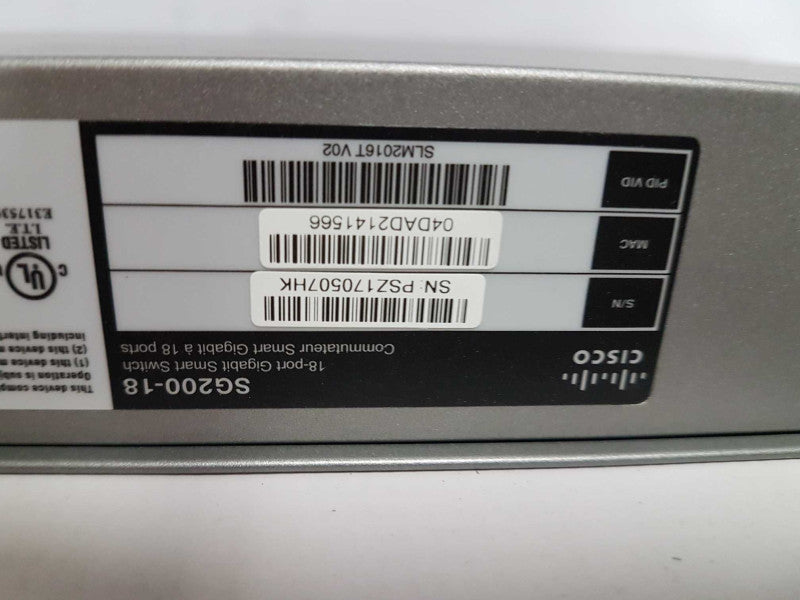 Cisco Sg200-18 18x port gigabit smart switch  #