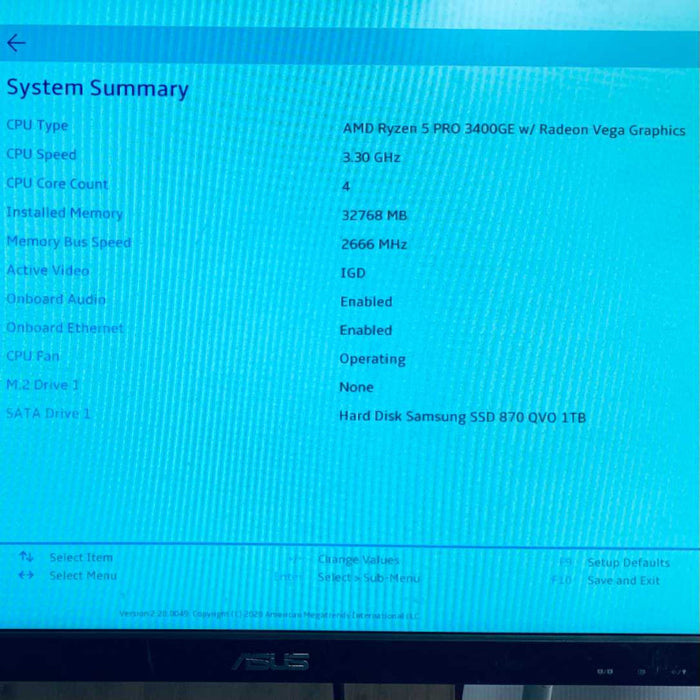 Lenovo ThinkCentre M75q-1 Ryzen 5 Pro 3400GE 3.3 GHz 32 GB 1TB SSD Tiny PC