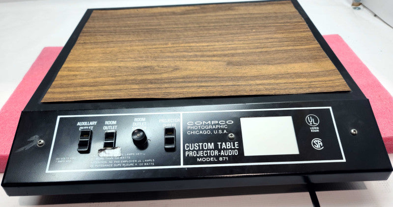 Vintage Compco Custom Table Projector Audio Model 871 USA  &