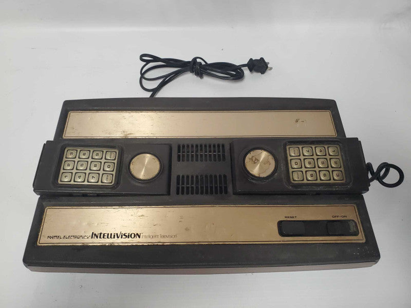 Mattel Intellivision Console with 2x Controllers (AS-IS) Q|