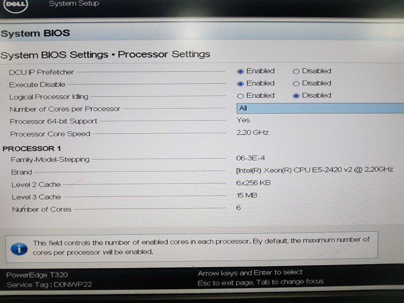 Dell Poweredge T320 Xeon E5-2420 V2 @ 2.20ghz / 16gb ram / H710 Adapter #