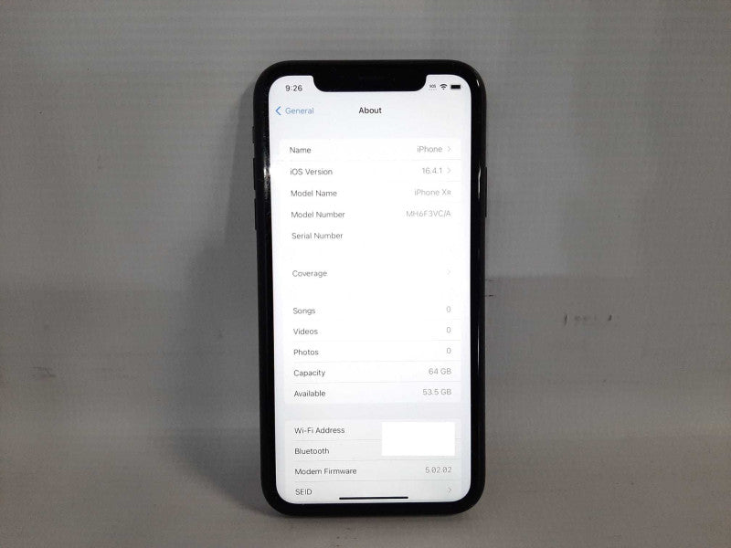 Apple iPhone XR 64GB - Grey READ $