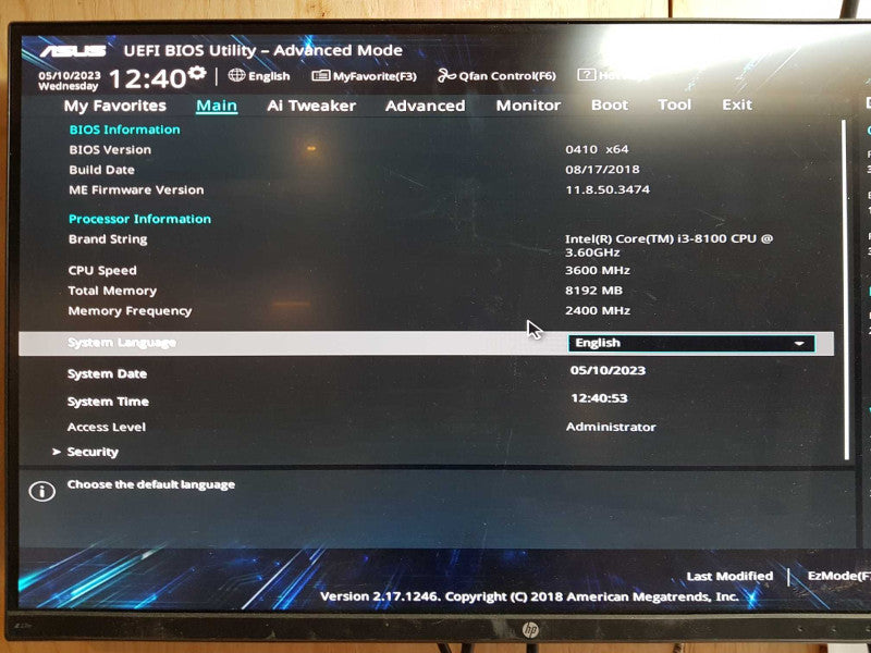 Custom PC - Intel i3-8100 @ 3.60 GHZ 8gb ddr3