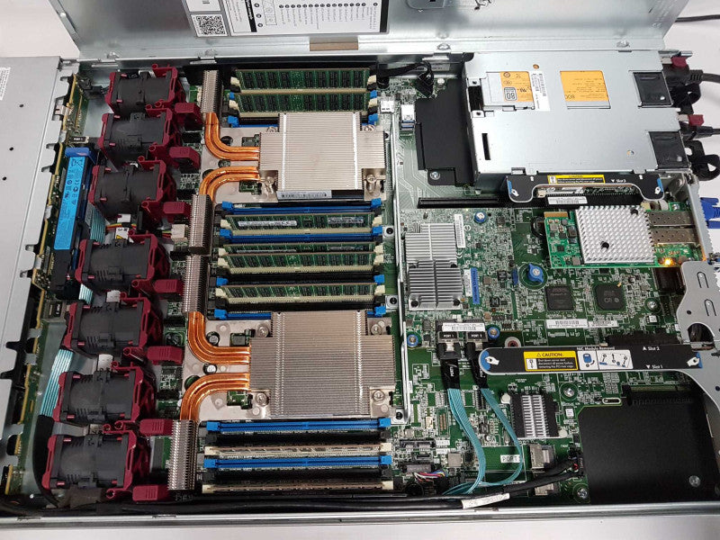 HP Proliant DL360 G9 2x Xeon E5-2697 V3 @ 2.60ghz / 32gb ram / P440 AR #