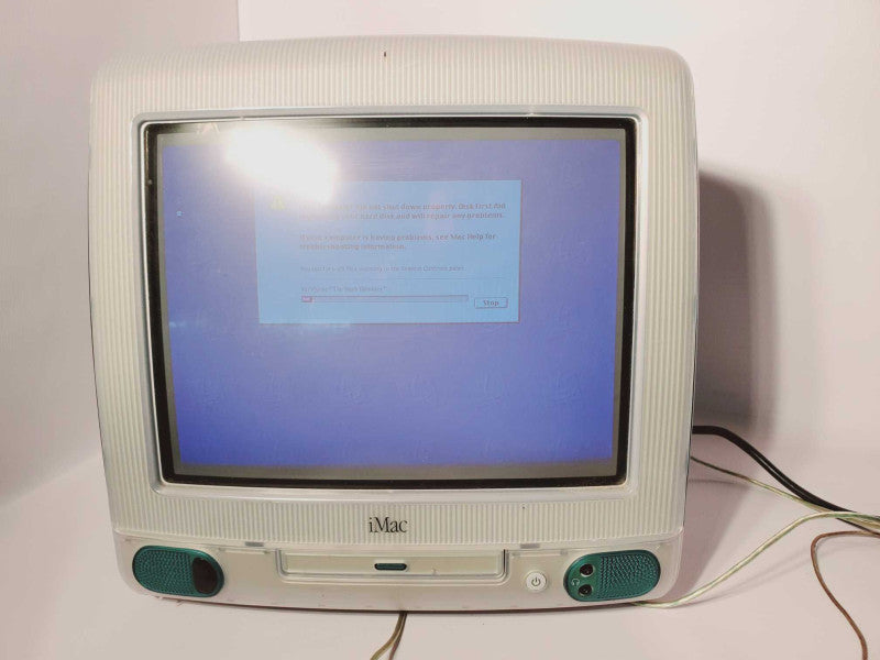 Apple iMac G3 1998 Green Desktop Computer MAC M4984 W/ Apple Mouse & Keyboard (