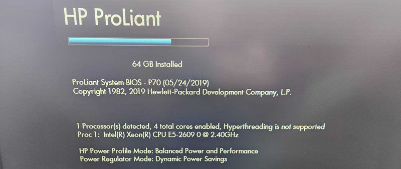 HP ProLiant DL380p Gen8 1x Xeon E5-2609 0 @ 2.40GHz 64 GB RAM P420i Raid )