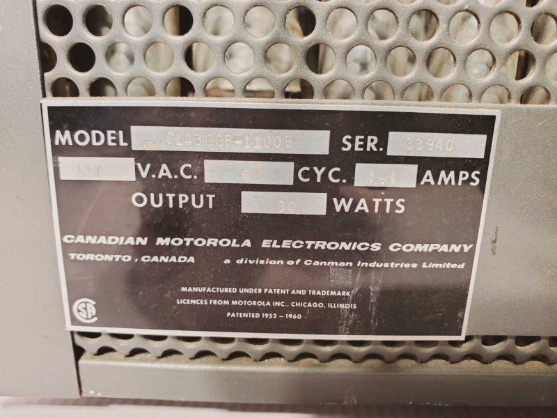 Motorola CL43GGB-1100B Vintage Equipment (