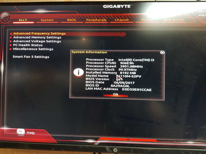 Custom PC - Intel core i3-7100 @ 3.90 GHZ 8GB DDR4