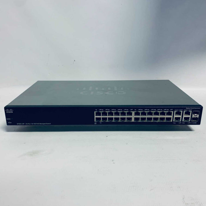 Cisco SF300-24P - SRW224G4P - 24 Port PoE Managed Switch =