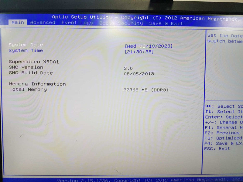 Supermicro X9DAi 2x Xeon E5-2650 V2 @ 2.60ghz / 32gb ram / Quadro K2200 #