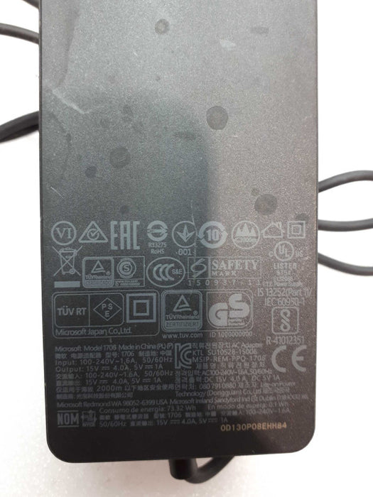 Microsoft Model 1706 Surface  Power Supply adaptor 65W 15V 4.A, 5V 1A Q&