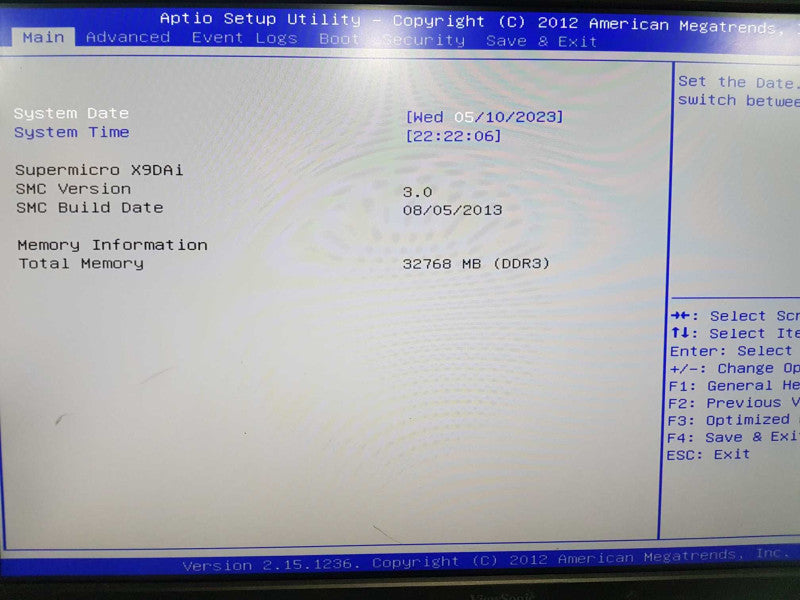 Supermicro X9DAi 2x Xeon E5-2650 V2 @ 2.60ghz / 32gb ram / Quadro M4000 #