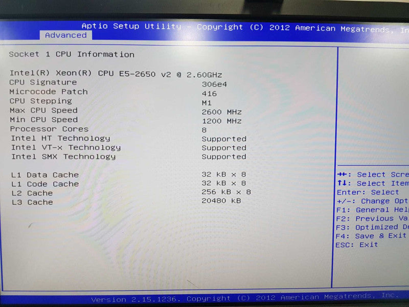 Supermicro X9DAi 2x Xeon E5-2650 V2 @ 2.60ghz / 32gb ram / Quadro M4000 #