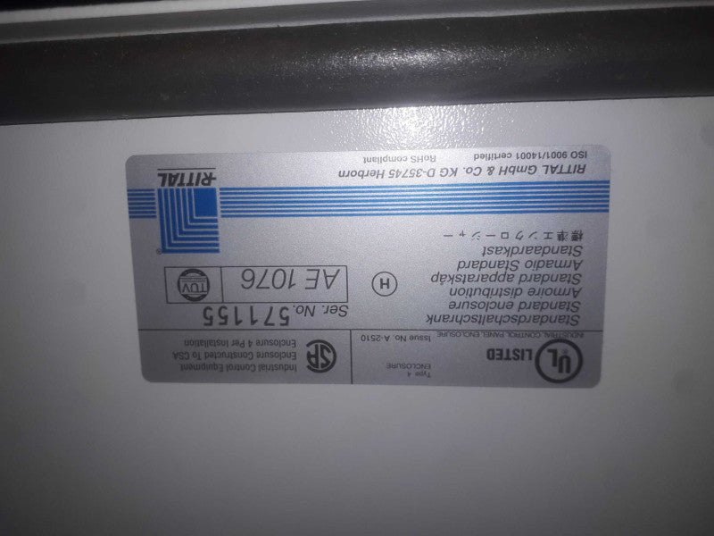 Spartech Industrial Control Panel P/N 19432 24DC