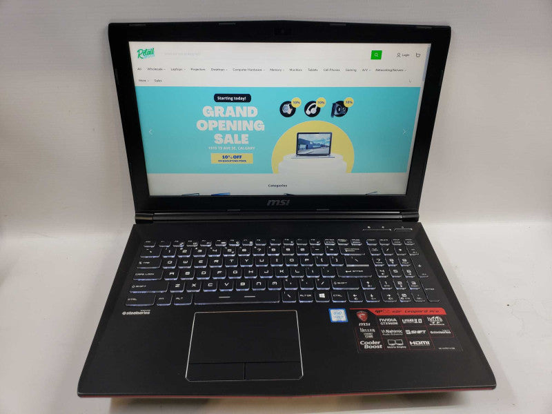 MSI GP62 6QF leopard Pro intel i7-6700HQ @ 2.60ghz / 8GB Ram / 275GB SSD