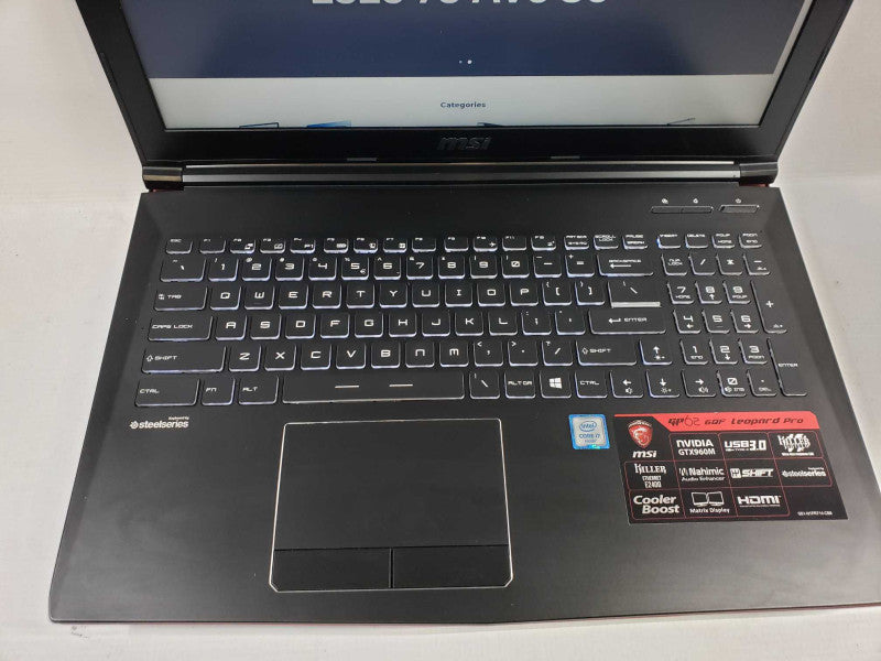 MSI GP62 6QF leopard Pro intel i7-6700HQ @ 2.60ghz / 8GB Ram / 275GB SSD