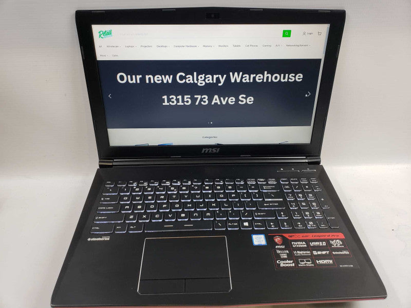 MSI GP62 6QF leopard Pro intel i7-6700HQ @ 2.60ghz / 8GB Ram / 275GB SSD