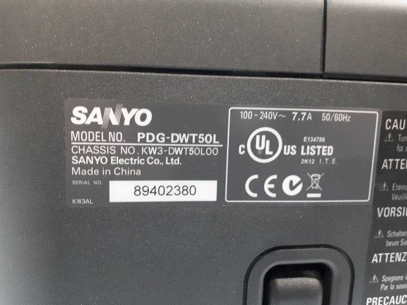Sanyo Pro X Multiverse Projector Model - PDG-DWT50L !
