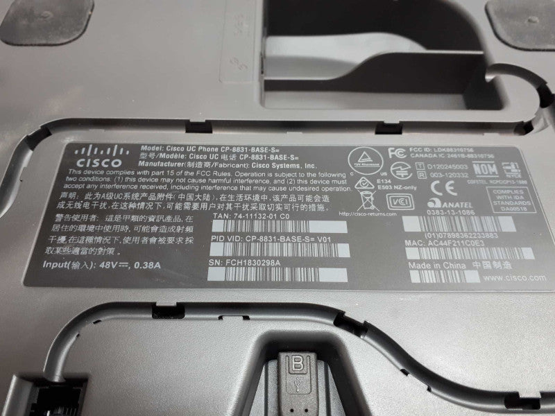 Cisco Unified IP Conference Phone 8831 Base only Q&