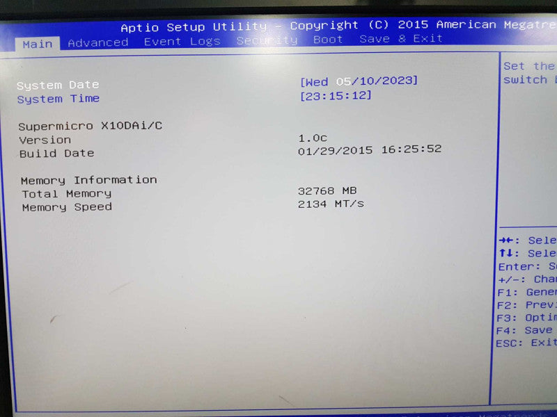 Supermicro X10DAi/c 2x Xeon E5-2650 V3 @ 2.30ghz / 32gb ddr4 / quadro K2200  #