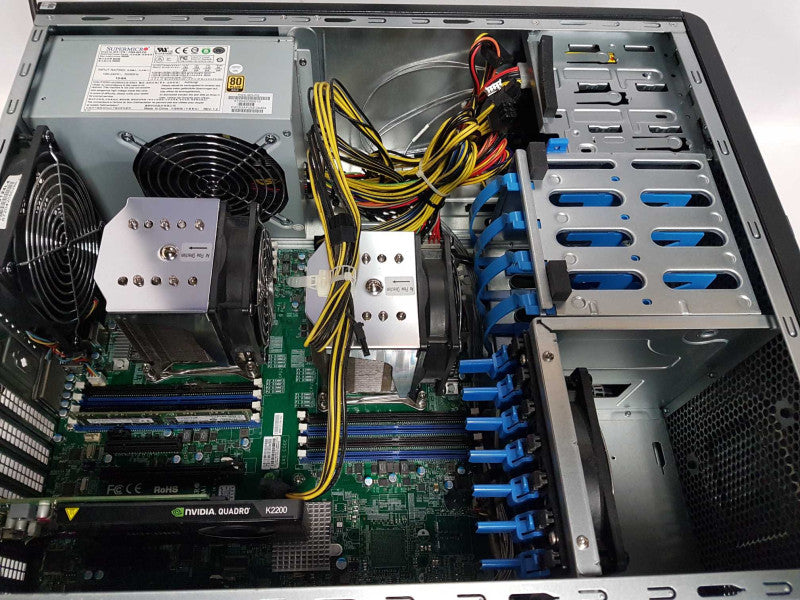 Supermicro X10DAi/c 2x Xeon E5-2650 V3 @ 2.30ghz / 32gb ddr4 / quadro K2200  #