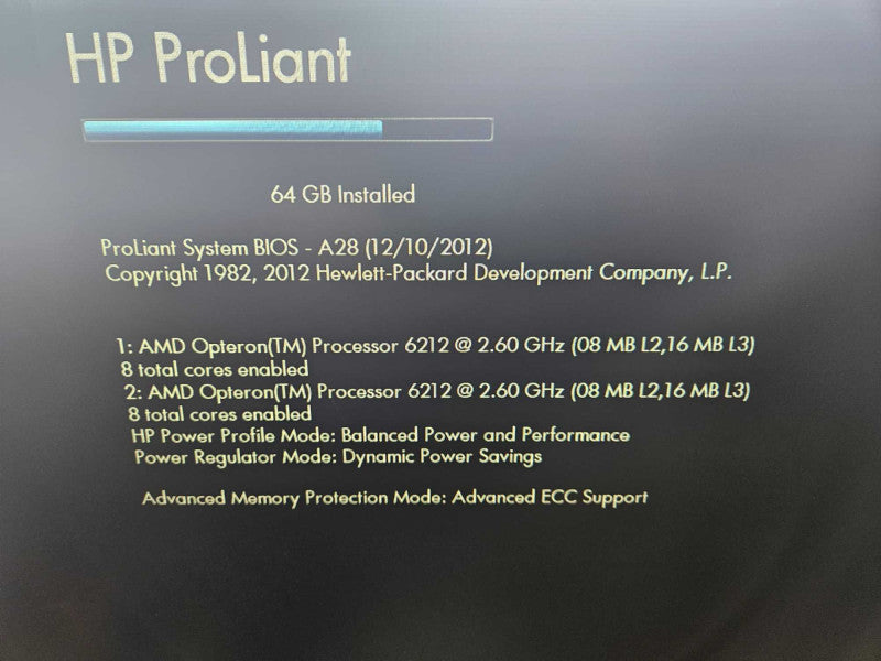 HP ProLiant DL385P Gen8 2x AMD Opteron 6212 @ 2.60GHz 64 GB Ram P420i RAID )