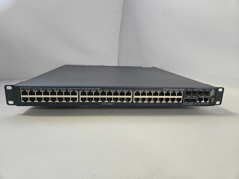 HP JG542A 5500-48G-PoE+-4SFP 48 Ports Switch w/2xPS/lspm1cx2p Card/Rackmount )