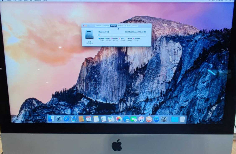 Apple iMac A1418 Late 2012 21.5\\" Core i5 2.7GHz 8GB 1TB HDD MacOS 10.10.5